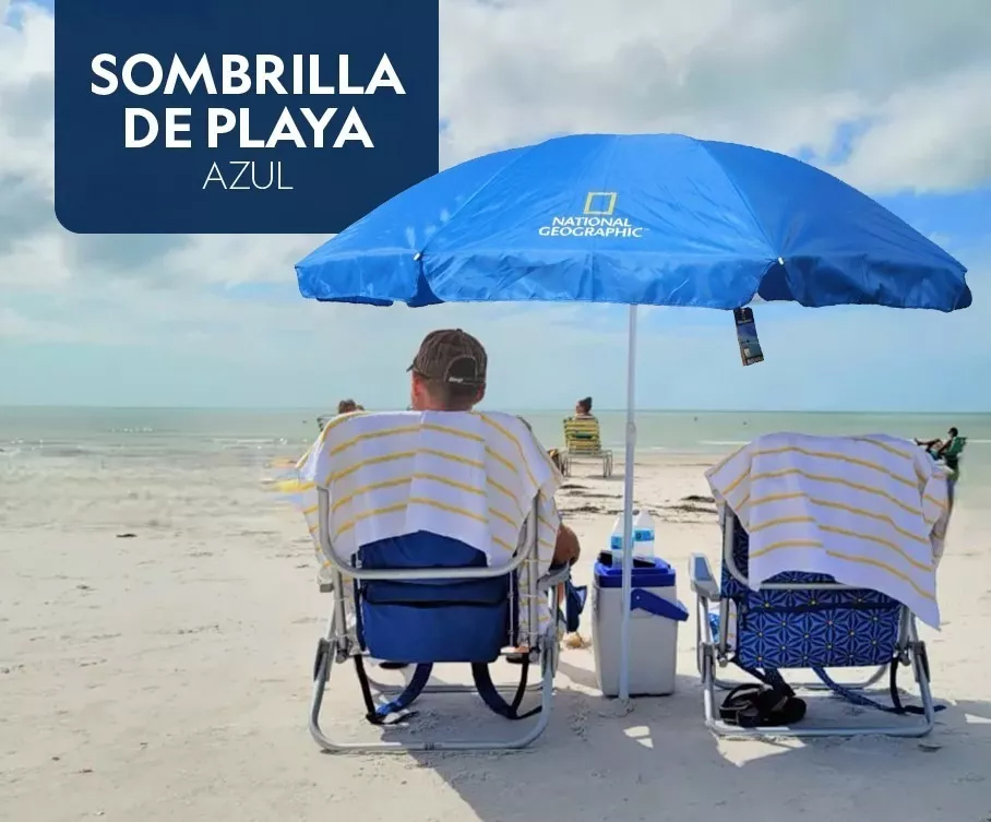Sombrilla National Geographic Azul 4 Sombrilla National Geographic Azul - Imagen 4