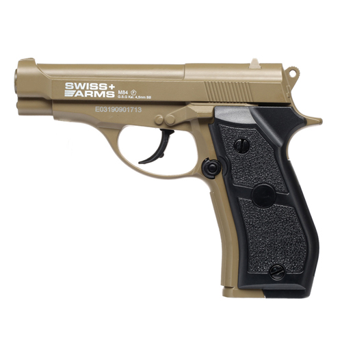 Pistola Swiss Arms P84 Tan Cal. 4.5mm Full metal sistema CO2