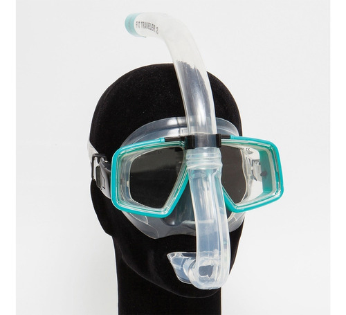 Set Snorkel National Geographic Mascara+Tubo Fit Traveler 2 Esmeralda