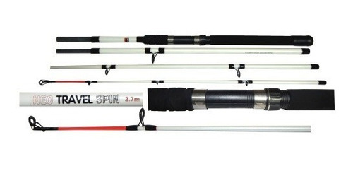 Caña Fibra de Vidrio InterFish D.A.M. Neo Travel 2.70 mts. 100-250 gra. 4 Tramos