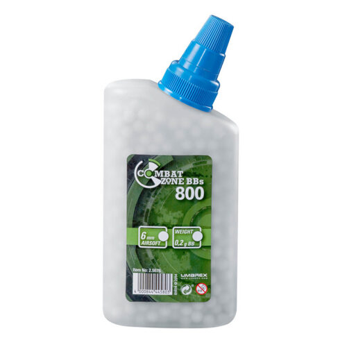 Balines Plásticos Combat Zone 6mm x 800 Unidades