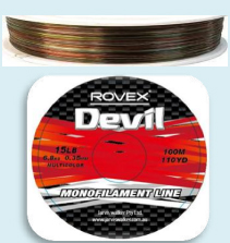 Monofilamento Rovex Devil Multicolor 100mts 0.30mm a 0.70mm