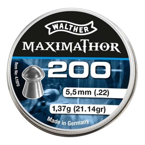 Munición Umarex Walther Maximathor 5.5 mm 200 Unidades
