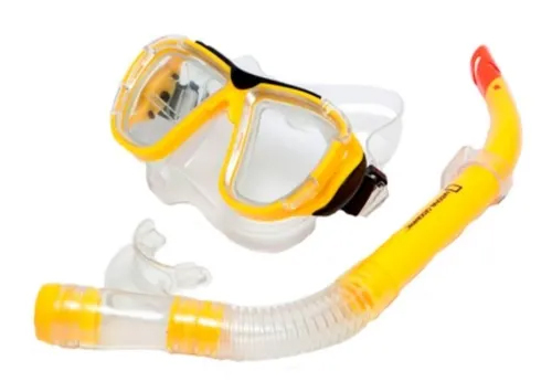 Set Snorkel National Geographic Adulto Mascara+Tubo Tuna 1 S Amarillo