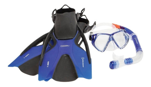 Set Completo National Geographic de Snorkel Tunny 2 ML/L Azul