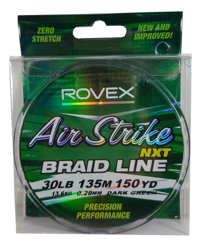 Monofilamento en Bobina Rovex Air Strike Braid Verde 135m