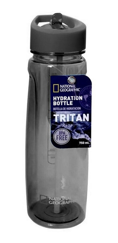Botella de hidratación National Geographic 750 ml Gris