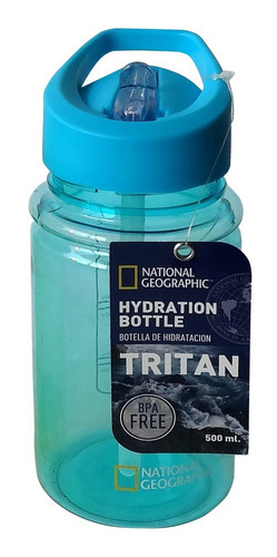 Botella de hidratación National Geographic 500 ml Celeste