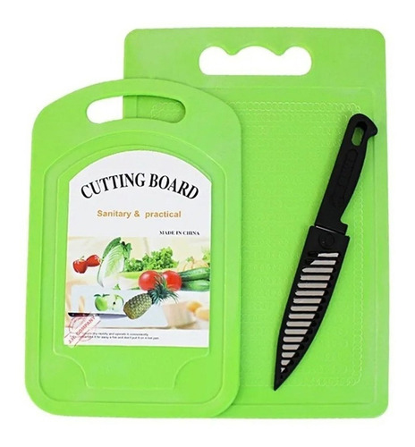 Set 2 tablas para cortar con cuchillo 1 Set 2 tablas para cortar con cuchillo