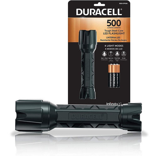 Linterna P-Steel Duracell 500 Lumen DP500 con Pilas