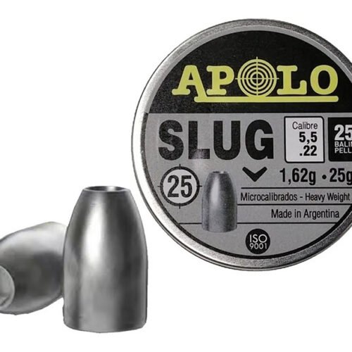 Munición Apolo Slug 5.5 25 grains 250 unidades