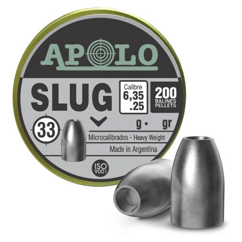 Munición Apolo Slug 6.35 200 unidades