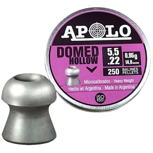 Munición Apolo Domed Hollow 5.5 14,6 grains