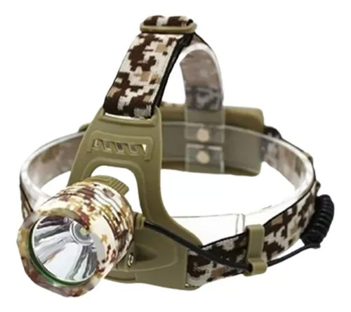 Linterna de Cabeza Camuflada Led P50 15W Recargable