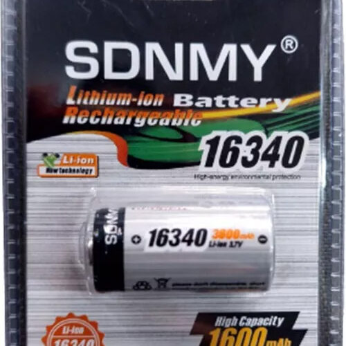 Bateria Recargable 16340 Cr123 1600mah 3.7v