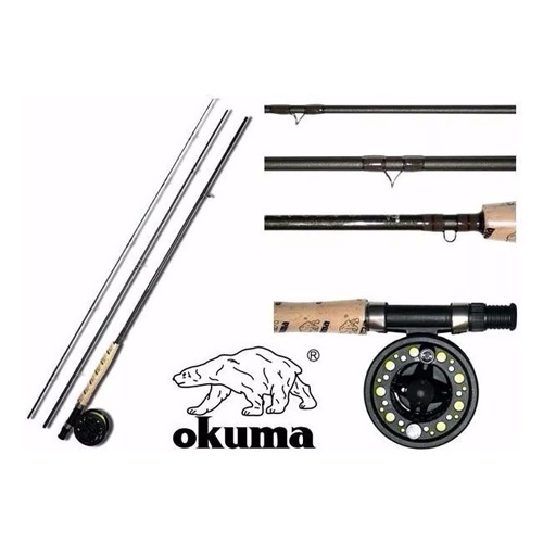 Combo Okuma de Mosca Nomad Xpress Fly 2.70 4 tramos N.8