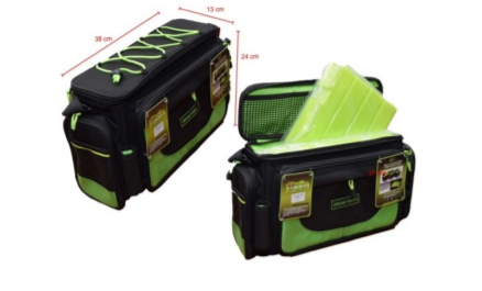 Bolso de Pesca con 2 Organizadores Plásticos