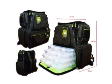 Mochila con 4 Organizadores Plásticos