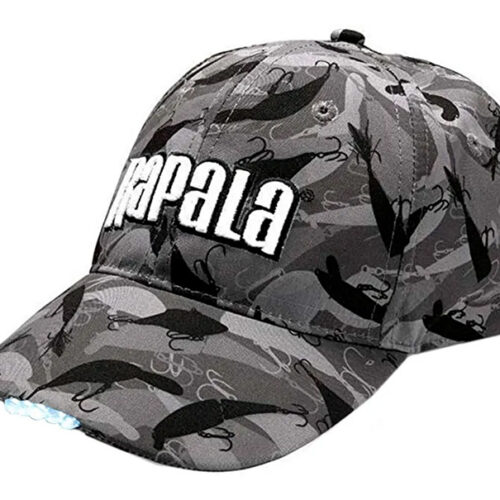 Gorro Pesca Camuflado Rapala Prowear Visera Con Led
