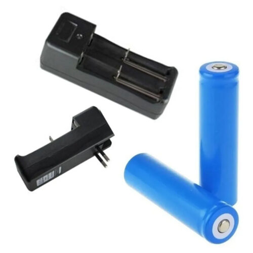 Baterias Recargables 18650 con Cargador 220v