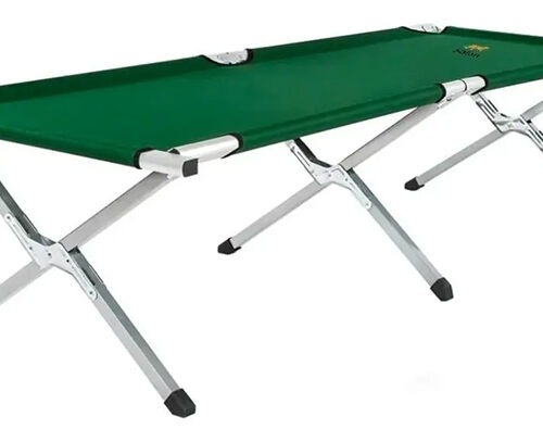 Catre Safari Aluminio Verde 190x60x40cm