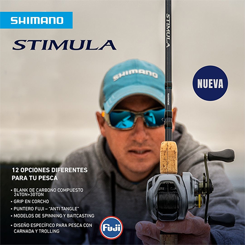 Caña Grafito Shimano Stimula MH 2.10 mts. 12-25 Lbs. 1 Tramo Rotativo