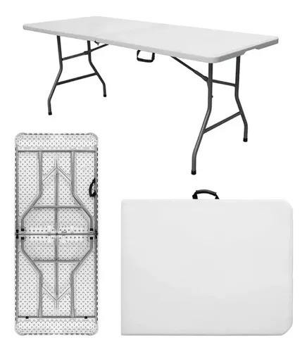 MESA PLEGABLE DE 1.80 x 74 x 74 1 MESA PLEGABLE DE 1.80 x 74 x 74