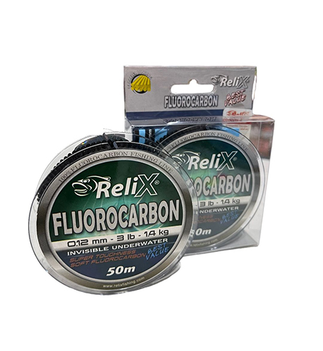 Fluorocarbono Relix 100% Invisible 0.12 Mm Para 3 Lbs